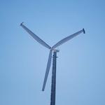 Close up of Wind Turbine in Holland, MI